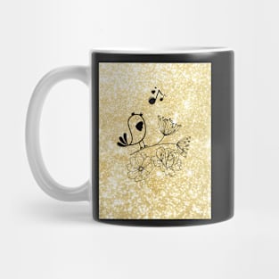 Glittering Bird Mug